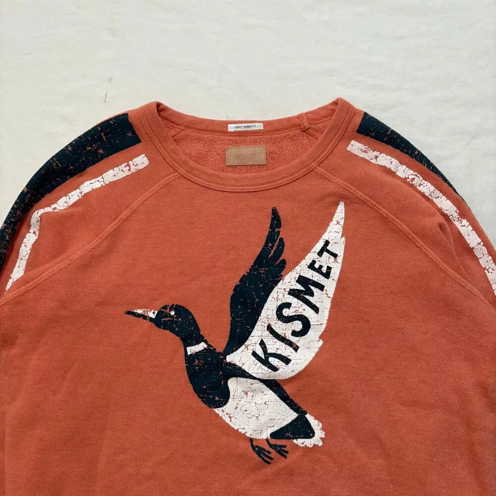 Mother Superior The Hugger Kismet Raglan Sweatshirt Women’s XS Orange